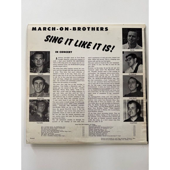 Sing It Like It Is! March On Brothers LP Tom Jones Recordings MONO VG+ - Picture 2 of 7